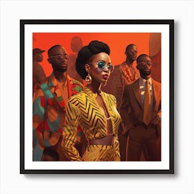 Boss Lady Retro - Ethnic American Inspired Art Print