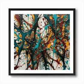 Splatter Painting Art Print