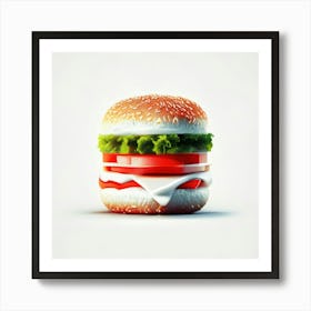 Cheeseburger Iconic (58) Art Print