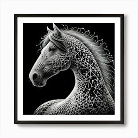 Abstract Horse 9 Art Print