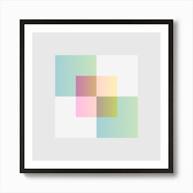 Squares Block 3 Art Print