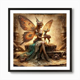 Steampunk Fairy Art Print