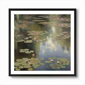 Pond With Water Lilies, Claude Monet 1 Art Print