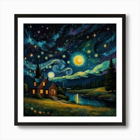 Starry Night 14 Art Print