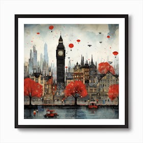 London Skyline Art Print