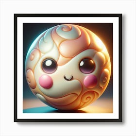 Cute Sphere Art Print