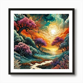 'Sunset' Art Print