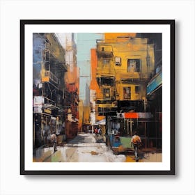 Hong Kong Street Art Print