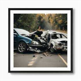 Car Accident Art Print