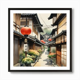 Kyoto Alley 13 Art Print