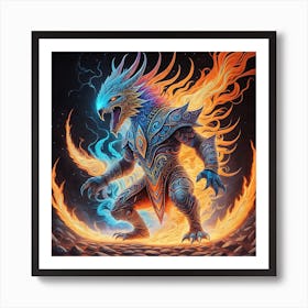 Elemental Beast Art Print