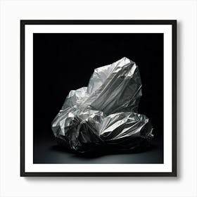 A Discarded Polyethylene Wrapper Artfully Crumpled At The Center Of The Scene Mindlessly Strewn En (1) 2 Art Print