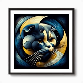 Scottish Fold Cat 04 Art Print