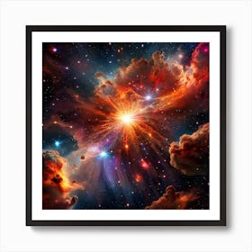 Nebula In Space Art Print