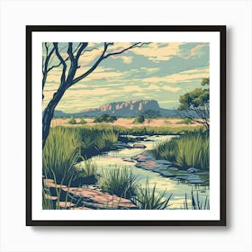 Kangaroo River Art Print