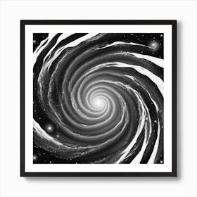 Black and White Abstract Art 133 Art Print