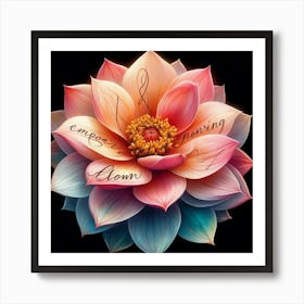 Lotus Flower 1 Art Print