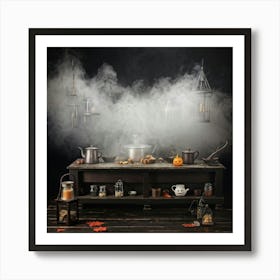 Design Copy Counter Retro Product Board Grey Plank Brown Float Steam Pattern Old Decora (22) Art Print