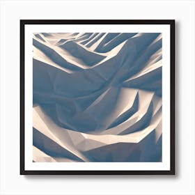 Abstract Mountain Scene Art Print