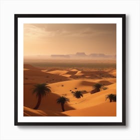 Desert Landscape - Desert Stock Videos & Royalty-Free Footage 13 Art Print