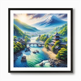 Japanese Landscape 1 Art Print