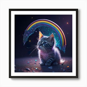 Cat Galaxy (114) Art Print