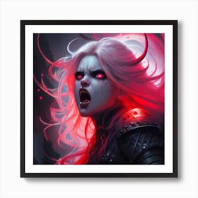 Warrior Girl Art Print