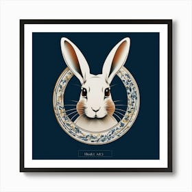 Rabbit In A Circle Art Print