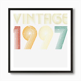 26 Years Old Vintage 1997 26th Birthday Gift Men Women 1 Art Print