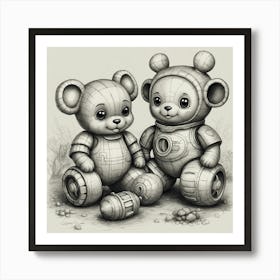 Teddy Bears Art Print