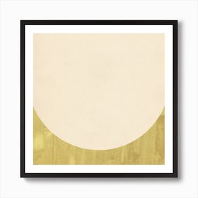 Minimalist pastel green shape Art Print