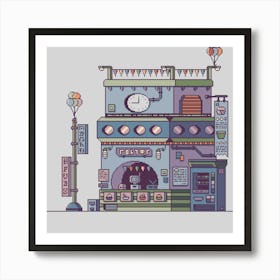 Pixel Art Retro Classic vintage Art Print