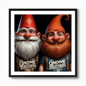 Gnome Brothers 1 Art Print