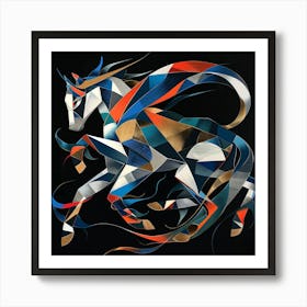 Abstract Horse Art Print