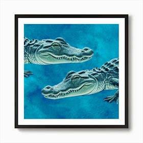 Alligators Art Print