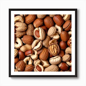 Close Up Of Nuts 5 Art Print