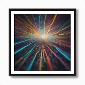 Abstract Rays Of Light 2 Art Print