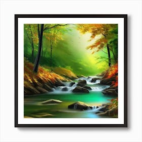 Autumn Forest 119 Art Print