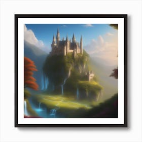 Castle In The Forest Art Print