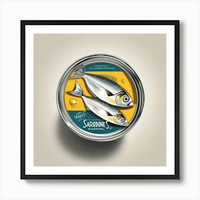 sardines tin Art Print