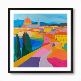 Abstract Travel Collection Florence Italy 2 Art Print