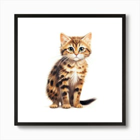 Bengal Kitten Art Print