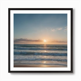 Sunset On The Beach Poster