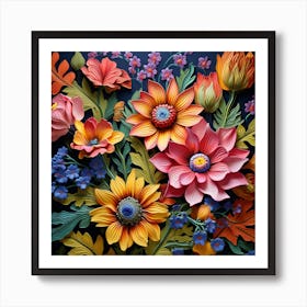 Flowers In A Vase 2 Art Print