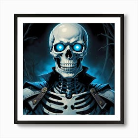 Supernatural Skeleton Art Print