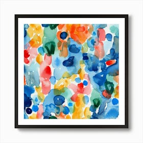 Abstract Watercolor Painting 48 Art Print