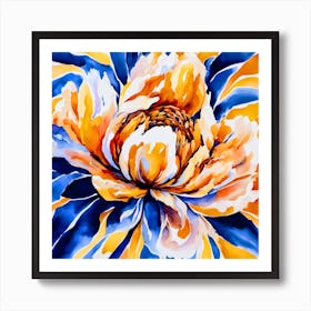 Bright Peony Art Print