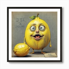 Live Lemons Art Print