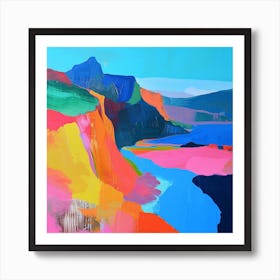 Abstract Travel Collection Patagonia Argentina Chile 1 Art Print