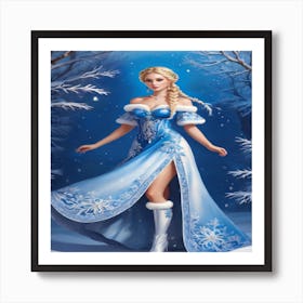 Frozen Princess Art Print